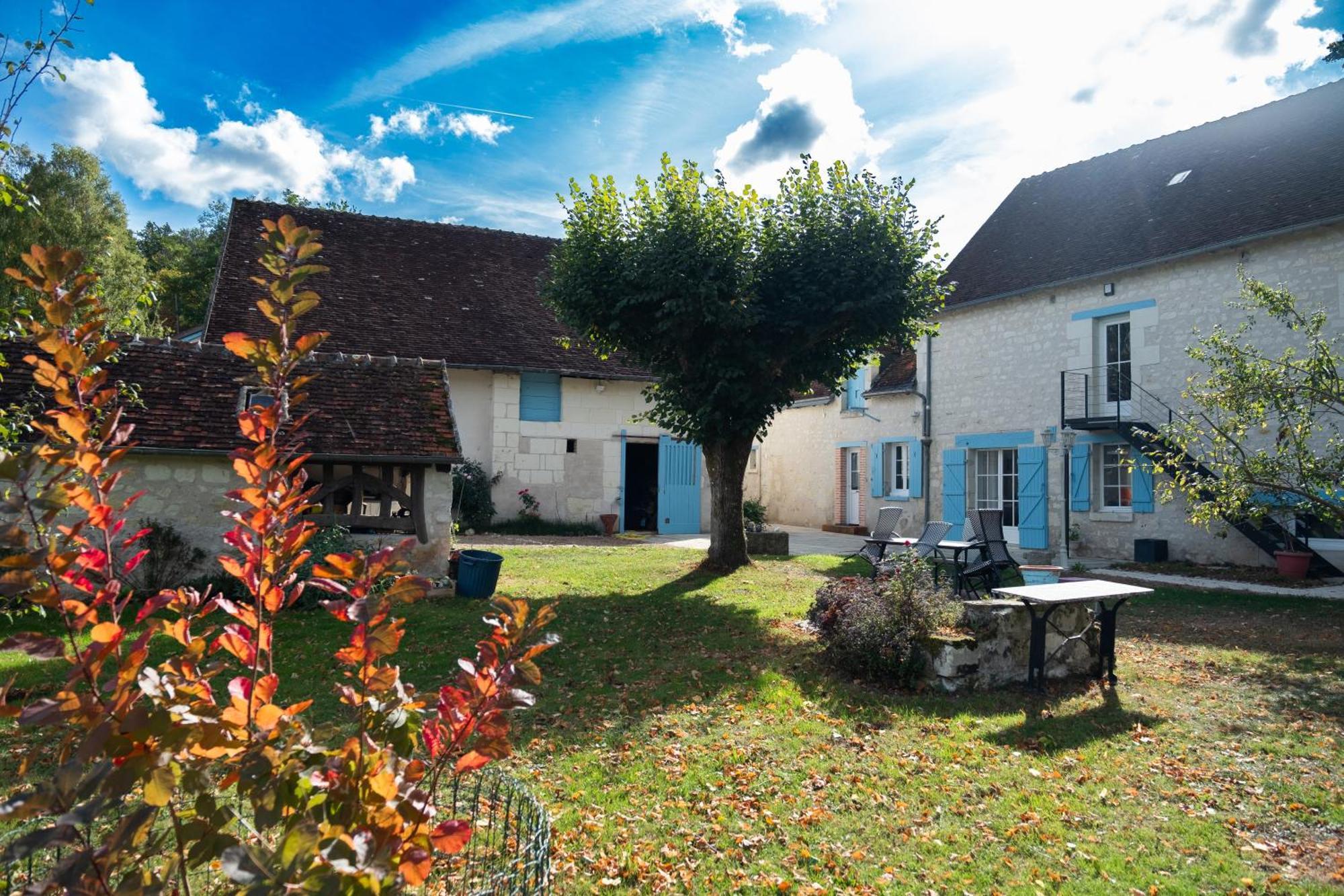 Le Moulin Bleu Bed and Breakfast Seigy Exteriör bild