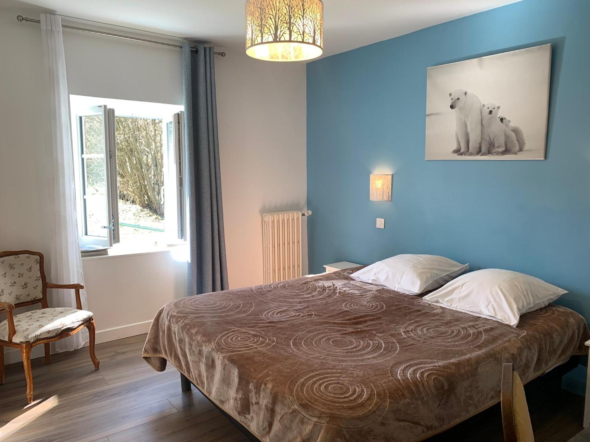 Le Moulin Bleu Bed and Breakfast Seigy Exteriör bild
